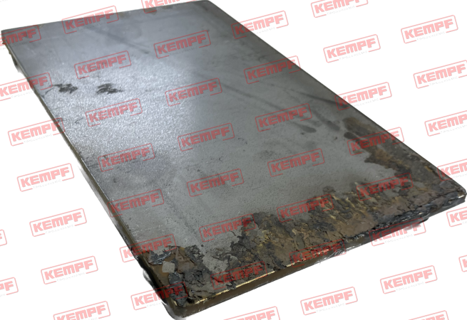 21761 Gummiauflage Stahl 200x120x5+15mm